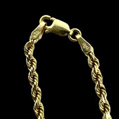 14K Yellow Gold Rope 24